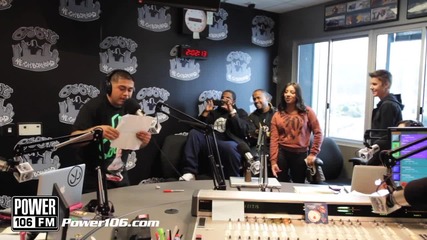 Justin Bieber Kicks Louie G. in Big Boy's Neighborhood at Power 106