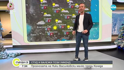 Прогноза за времето (15.12.2024 - сутрешна)