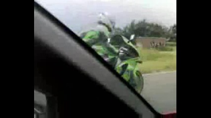 Kawasaki Ninja Zx - 6r (25 Kw) vs. Toyota Mr2 1.6 20v Blacktop