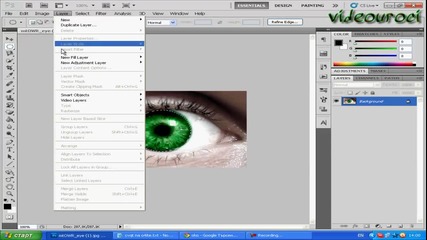 Как се сменя цветът на очите с Photoshop!
