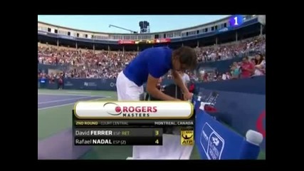 Nadal vs Ferrer - Montreal 2009 - Ferrer Retires