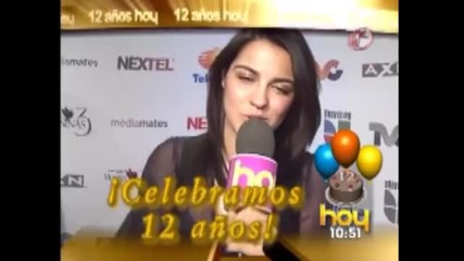 Maite Perroni felicita programa Hoy 