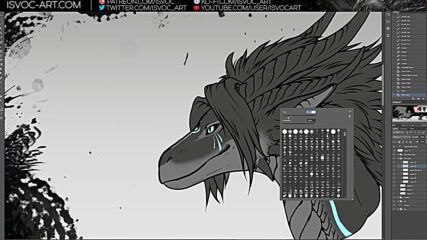 Rune - Dragon character reference sheet __ Digital painting no.68 __ no audio __ Isvoc.mp4