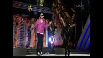 Cl [2ne1] and G - Dragon [big Bang ] - The Leaders [sbs Gayo Daejun 29.12.2009]