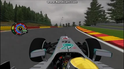Lewis Hamilton Pole Lap - Belgium Gp 2013 (simulation)