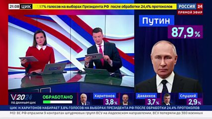 Руската ЦИК обяви избирателната активност на президентските избори