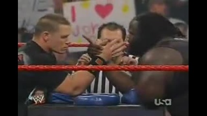 W W E - John Cena срещу Mark Henry Канадска борба