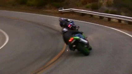 Premium knee sliders a Kawasaki Zx6r on Mulholland Hwy 