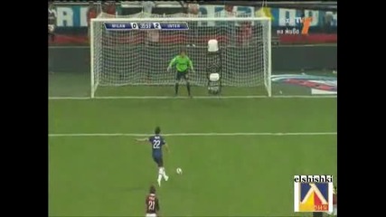 Милан - Интер 0:4 Всички голове 29.08.09