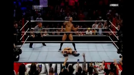 The Rock People's Elbow on The Miz