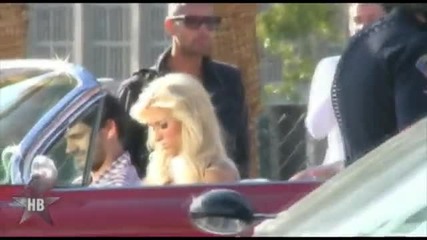 Paris Hilton Shoots Beer Commercial 