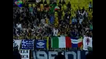 Lazio ultras support Levski Sofia 
