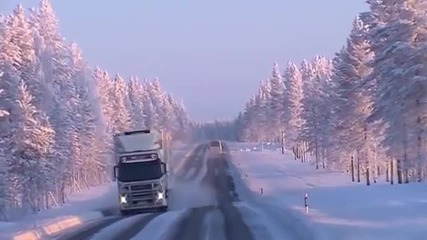 Пътуване с камион през Норвегия -31°