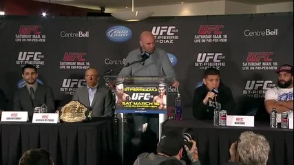 Ufc 158: Gsp vs Diaz Pre-fight Press Conference