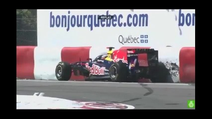 F1 Канада - Фетел отпада от Fp1 2011