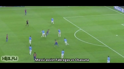Messi and Fabregas 2012