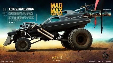 изумителните коли в Лудия Макс 4: Пътят на яростта (2015) Mad Max: Fury Road - cars & vehicles hd
