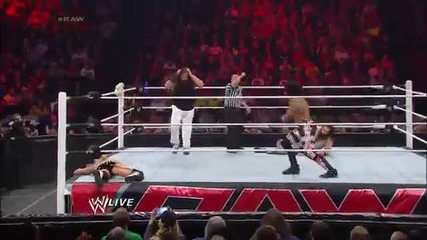 Ziggler , Woods & R - Truth vs The Wyatt Family + ( The Shield отговарят на посланието ) - 3/1/14