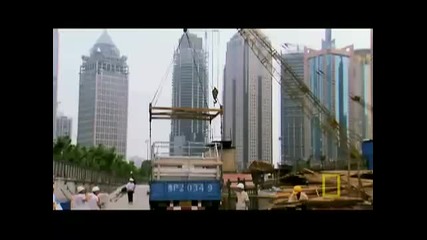 Строенето на третия по големина небостъргач в света - Shanghai Supertower 