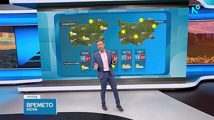 Прогноза за времето | Обедна емисия | 9 авг. 2026