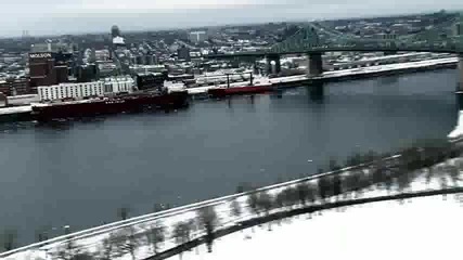 Red Bull Formula one drives in ice Canada