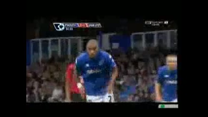 Манчестър Юнайтед 4 - 1 Портсмунт хет - трик на Уейн Рууни