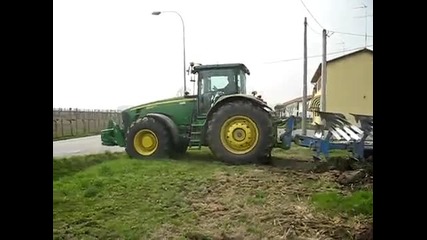 aratura john deere 8530 e quadrivomere lemken