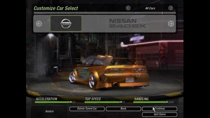 Tuning cars - Nfs U2