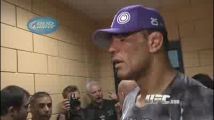 Ufc 102 : Minotauro Nogueira talks about his win against Randy Couture