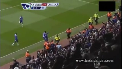 Fernando Torres вкарва срещу Астън Вила