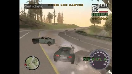 Karane s zapaleni gumi - Gta San Andreas 