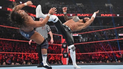 Ricochet & Aleister Black vs. Chad Gable & Bobby Roode: April 8, 2019
