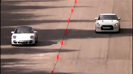 Moscow Unlim 500 - Porsche 911 Turbo vs Nissan Gt - R 