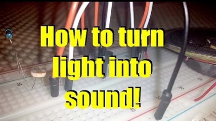 How to turn light into sound