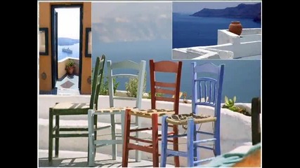 Санторини, Гърция, панорами 