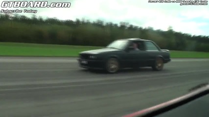 Бмв е30 направи за смях Ферари 458!