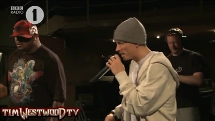 Eminem freestyle , Westwood , Radio 1 