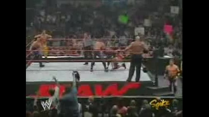 Rare Wwe Raw 2005 Chris Jericho & Chris Benoit & Shelton Benjamin vs Christian & Edge & Tomko Pt.1 