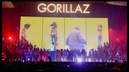Gorillaz ft. Bootie Brown - Dirty Harry ( Brits Performance )