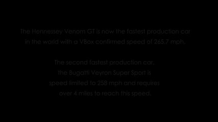 Venom Gt стана най-бързата кола на пазара днес 265.7 mph (427.6 km_h) само за 2 мили