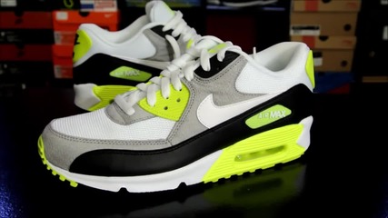 Преглед на оригинални маратонки - Nike Air Max 90 Black, White, Medium Grey