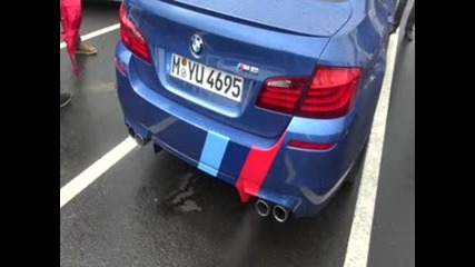 Малко рев от бъдещата M5-ца на Bmw