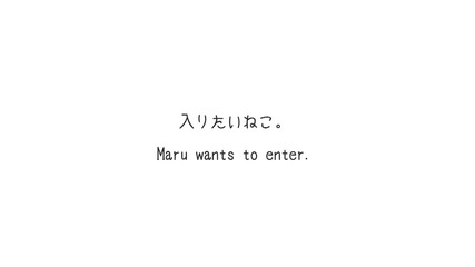 Мару иска да влезе