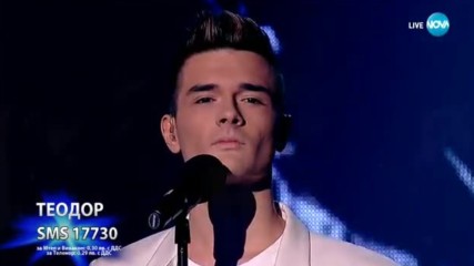 Теодор Стоянов изпълни прекрасно вечната класика Shape Of My Heart, X Factor Live (22.10.2017)