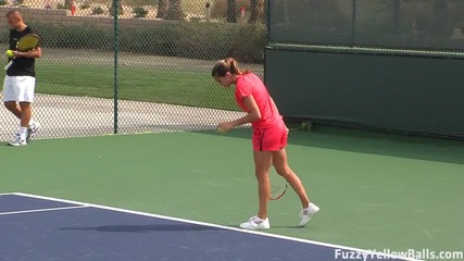 Amelie Mauresmo hitting in High Definition 