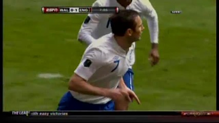 Wales vs England 0 - 1 Lampard Goal - 25 03 2011 - Euro 2012 