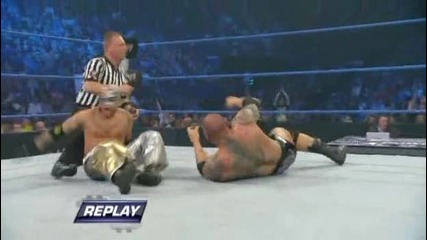 Smackdown 16/10/09 Rey Mysterio vs Batista 