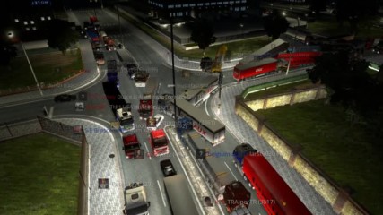 Euro truck simulator 2 Multiplayer #4 Идиоти по пътя