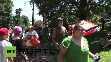 USA: Pro-Confederate flag rally met with counter-protest in Hillsborough