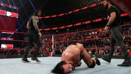 Roman Reigns and Seth Rollins save Dean Ambrose from 4-on-1 beatdown: Raw, Feb. 25, 2019